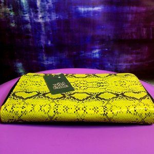 Wild Fable Neon Yellow Snake Skin Wallet - NWT